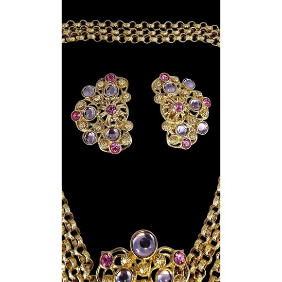 Jose Barrera For Avon Necklace Set (A8573) - Picture 3 of 8